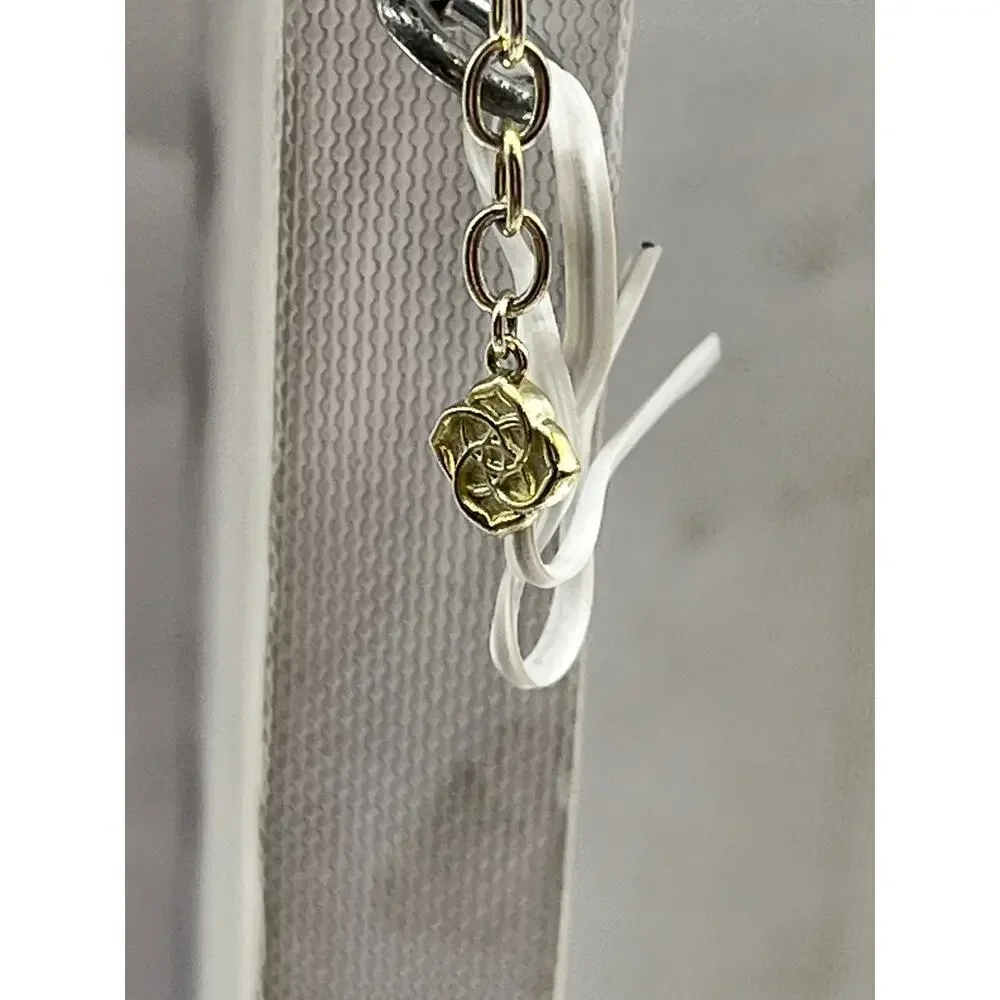 Kendra Scott Lindsay Silver Single Strand‎ White Pearl Necklace Reworked